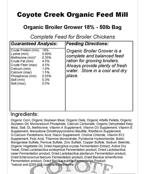 Organic Broiler Grower-50